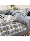 Cozy Plaid Print Duvet Cover Set - Perfect for All Seasons Bedroom Decor