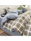 Cozy Plaid Print Duvet Cover Set - Perfect for All Seasons Bedroom Decor