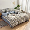 Cozy Plaid Print Duvet Cover Set - Perfect for All Seasons Bedroom Decor