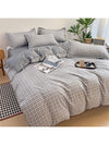 Cozy Plaid Print Duvet Cover Set - Perfect for All Seasons Bedroom Decor