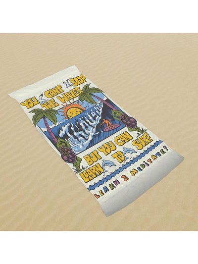 Surf into Summer with our Cartoon Surfing Pattern Beach Towel