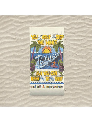 Our Cartoon Surfing Pattern <a href="https://canaryhouze.com/collections/towels" target="_blank" rel="noopener">Beach Towel</a> is the perfect companion for a day at the beach. With its fun and colorful design, you'll stand out from the crowd. Made of soft and absorbent material, it will keep you dry and comfortable. Get ready to surf into summer with our beach towel!