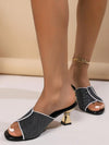 Glittering High Heel Slippers: Perfect for Home, Outdoor Parties, and Casual Wear