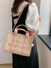 Chic and Versatile: Minimalist Letter Woven Tote Bag to Elevate Your Style Game