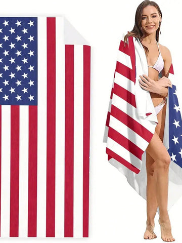 Expertly designed for travel, camping, and outdoor activities, the American Style <a href="https://canaryhouze.com/collections/towels?sort_by=created-descending" target="_blank" rel="noopener">Beach Mat</a> combines practicality and style. Its durable fabric and lightweight design make it perfect for any adventure. Don't sacrifice comfort for convenience, elevate your beach experience with our premium mat.