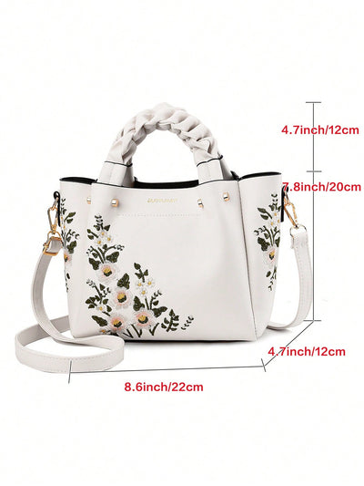 Chic Embroidered Shoulder Bag: The Perfect Mother's Day Gift for Fashionable Moms