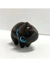 Hand-Carved Ebony Wood Mischievous Cat Animal Model: A Unique Pet Memorial Toy and Surprise Gift for Festivals