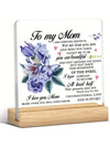 Mother's Day Gift: Plaque and Wooden Frame - A Heartfelt Tribute to Mom