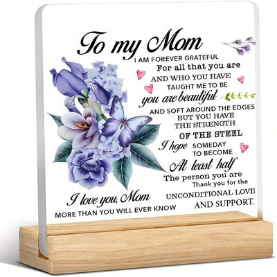 Mother's Day Gift: Plaque and Wooden Frame - A Heartfelt Tribute to Mom