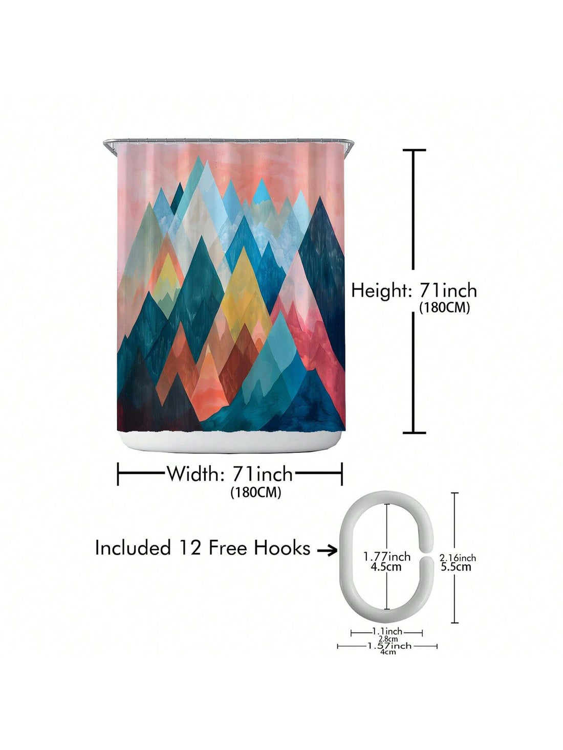 Enhance your bathroom with our Chic Printed Waterproof <a href="https://canaryhouze.com/collections/shower-curtain" target="_blank" rel="noopener">Shower Curtain</a> Set. This complete decor solution comes with hooks for easy installation. Our stylish design brings a touch of elegance to your space while also providing waterproof protection for your shower.