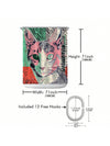 Chic Printed Waterproof Shower Curtain Set with Hooks - Complete Bathroom Decor Solution