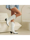 Stylish Women's Embroidered Cowboy Boots with Chunky Heel - Perfect for Western Vibes