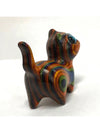 Whimsical Wooden Carved Rainbow Cat Model - A Unique Pet Memorial Toy and Birthday Surprise Gift