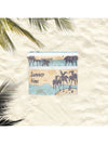 Island Paradise Microfiber Beach Towel with Sun Protection for Men and Women