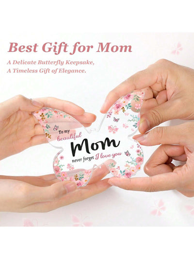 Beautiful Butterfly Shaped Acrylic Plaque: A Heartwarming Gift to Mom