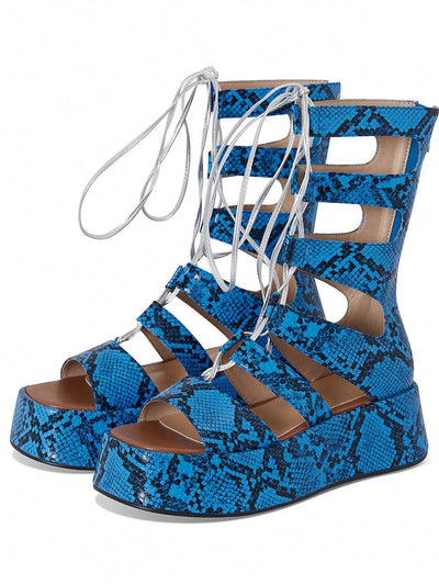 Bohemian Bliss: Summer Wedges High Heels Roman Sandals for the Fashion-Forward Woman