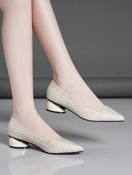 Elevate your style with our Sparkling Glamour chunky heel <a href="https://canaryhouze.com/collections/women-canvas-shoes?sort_by=created-descending" target="_blank" rel="noopener">shoes</a>. Adorned with dazzling rhinestones, these shoes are perfect for adding a touch of glamour to any outfit. The sturdy heel provides support and comfort while making a statement. Step out in confidence and style with our Sparkling Glamour shoes.