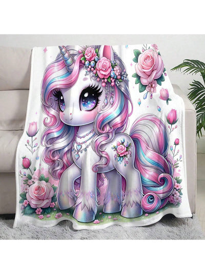 Magical Unicorn Printed Blanket: Perfect for Gift Giving