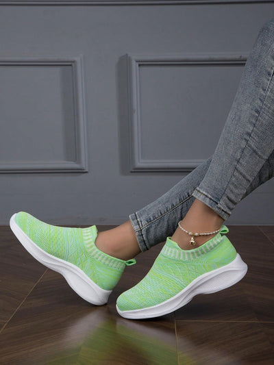 Cozy Comfort and Style: Women's Knit Sock Shoes for Walking and Running