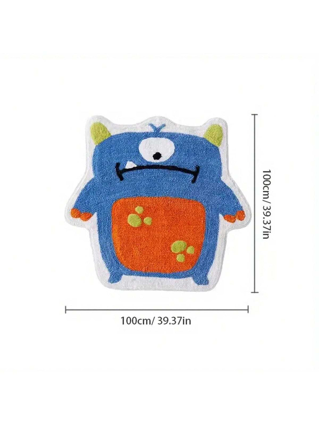 Creative Little Monster Plush Area Rug: Fun & Fluffy Home Decor Addition