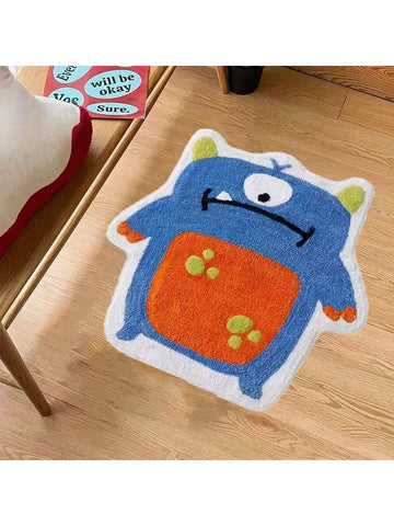 Creative Little Monster Plush Area Rug: Fun & Fluffy Home Decor Addition