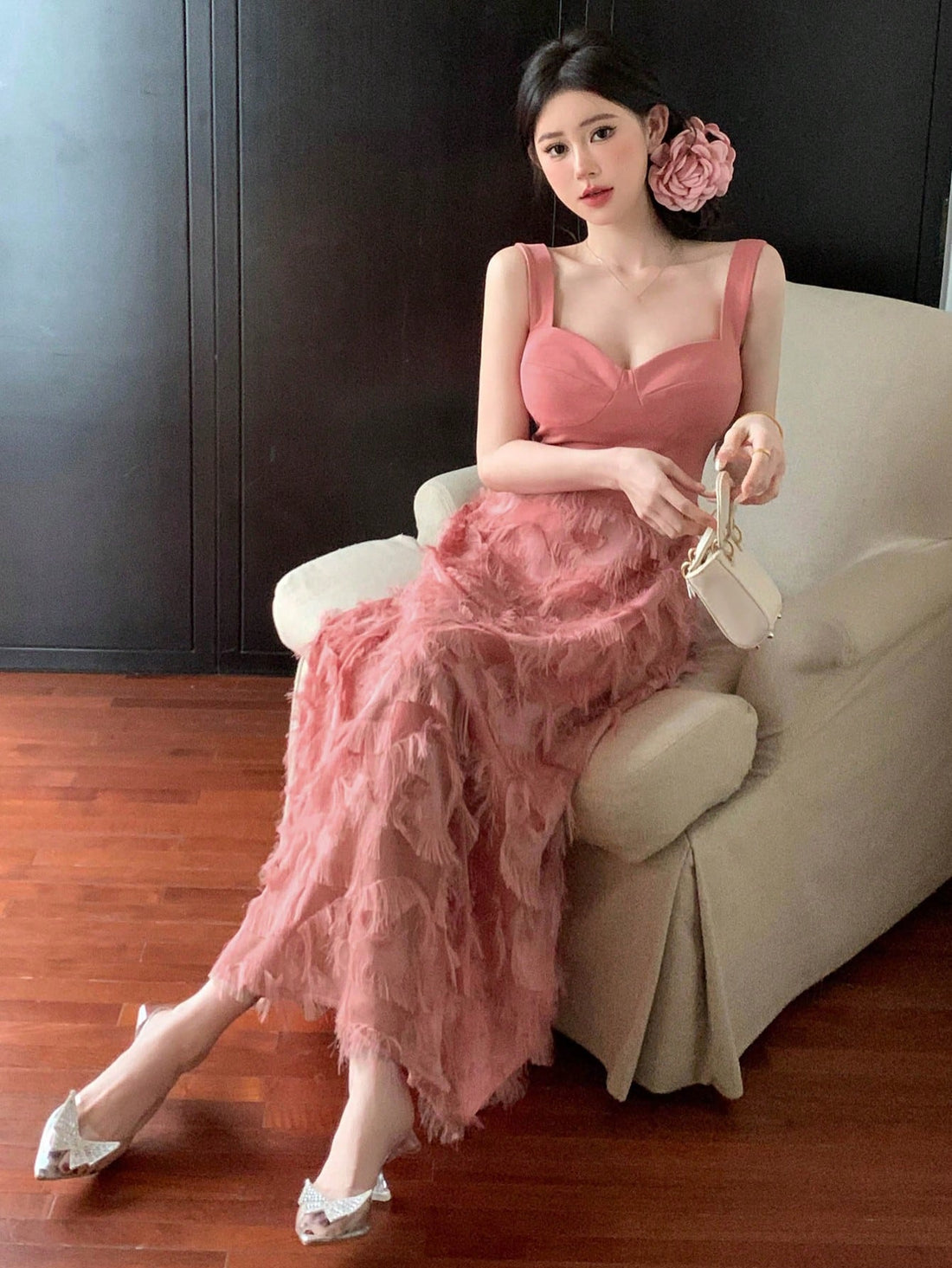 Experience effortless bohemian style with our Boho Chic dress. Featuring a sweetheart neckline and patchwork design, this dress is finished with a trendy fringed hem and delicate spaghetti straps. Embrace your inner free spirit and stand out in this unique dress.