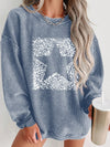 Leopard & Bull Head Print Sweatshirt: Cozy and Stylish!