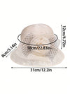 Elegant Vintage Flower Sun Hat for Women: Perfect for Summer Fun and Travel!