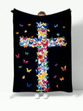 Introducing the perfect gift for believers - Divine Comfort: Cartoon Jesus Butterfly Flannel <a href=
