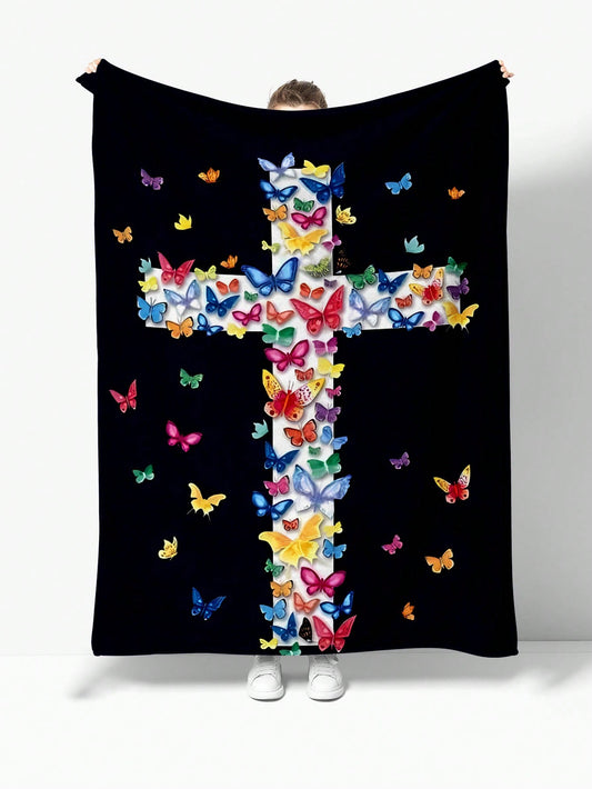 Introducing the perfect gift for believers - Divine Comfort: Cartoon Jesus Butterfly Flannel <a href="https://canaryhouze.com/collections/blanket" target="_blank" rel="noopener">Blanket</a>. Made of soft flannel material, this blanket features a unique design of Jesus surrounded by butterflies, symbolizing hope and transformation. Provide warmth and comfort while reminding loved ones of their faith.