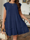 Chic Plus Size A-Line Ruffled Border Dress - Perfect for Casual Summer Days