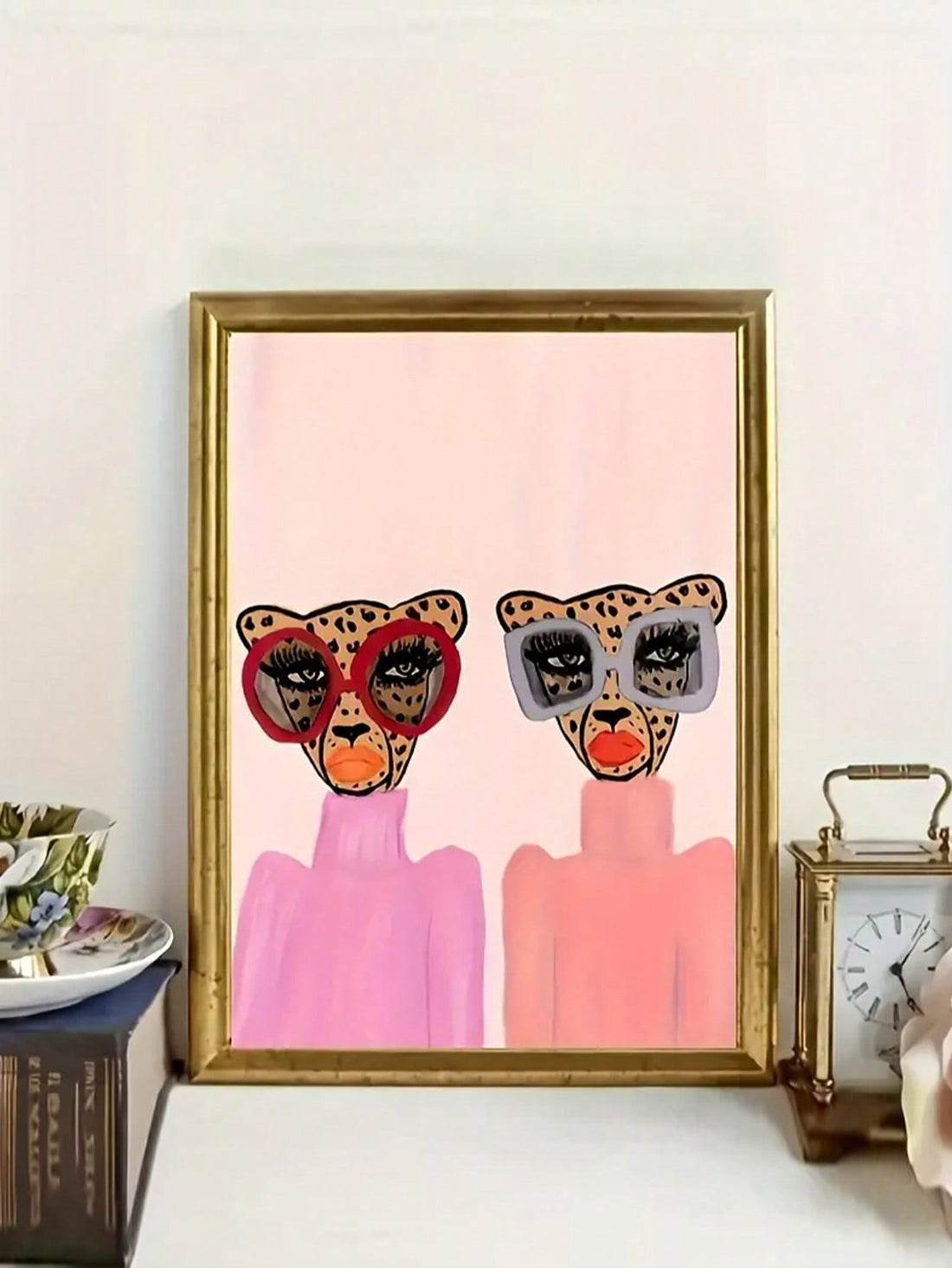 Experience the fierce beauty of the Leopard Woman Abstract Canvas Wall Art. Featuring an inspiring and captivating design, this piece will elevate any room in your home. Made with high-quality materials, this canvas art is the perfect addition to your interior décor. Upgrade your space today and feel the power of the leopard woman.