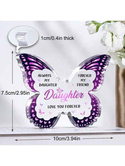 Beautiful Butterfly Acrylic Souvenir: A Gift From Mom and Dad to Your Lovely Daughter