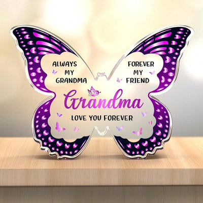 Beautiful Butterfly Shaped Acrylic Plaque: The Perfect Gift for Grandma