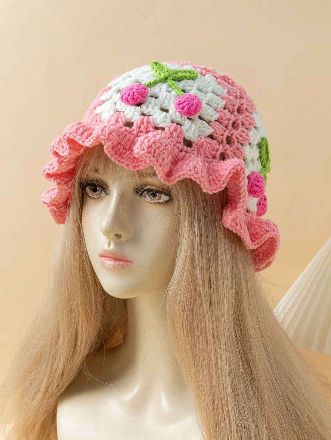 Stay cozy and stylish in our Pretty in Pink Fisherman Hat, handmade with a unique cherry pattern knit. This hat is perfect for any outdoor adventure, keeping you warm and fashionable with its soft and durable material. Elevate your winter look with this one-of-a-kind hat.