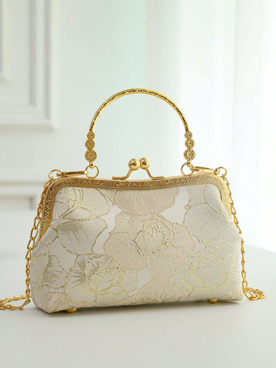 Elegant Multi-Purpose Cheongsam-Inspired Shoulder Bag: Chic Crossbody Clutch for Women