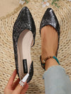 Chic and Charming: Women's Pointed Toe Slip-On Flats for Work, Party, Shopping, and School