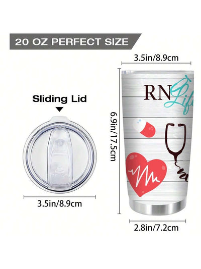 Stainless Steel Nurse Practitioner Travel Tumbler: The Perfect Appreciation Gift for Nursing School Graduates and Nurses Week Gifts