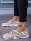 Breathable Lace Mesh Loafers: Comfort and Style in Beige