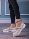 Breathable Lace Mesh Loafers: Comfort and Style in Beige