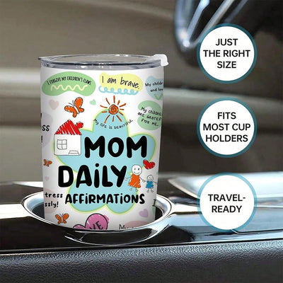 Mom's Favorite Travel Tumbler: Insulated Stainless Steel Mug for Home, School, and Outdoor Adventures