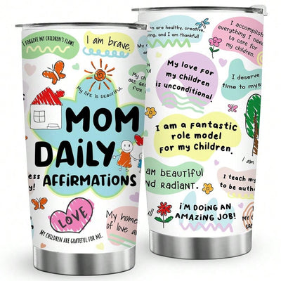 Mom's Favorite Travel Tumbler: Insulated Stainless Steel Mug for Home, School, and Outdoor Adventures