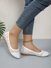 Floral Lace Ballet Slip-On Flats: Elegant, Breathable, and Comfortable