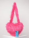 Stylish Candy-Colored Furry Crossbody Bag: Perfect Gift for Ladies in Autumn and Winter