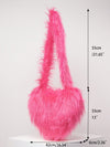 Stylish Candy-Colored Furry Crossbody Bag: Perfect Gift for Ladies in Autumn and Winter