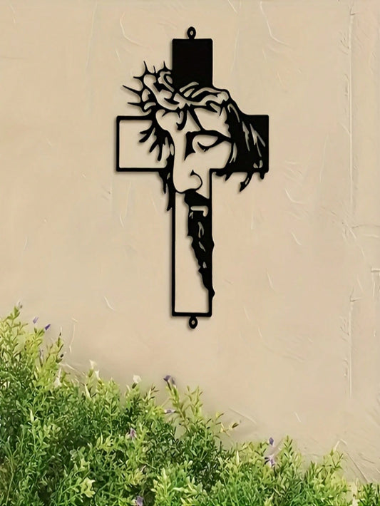 Enhance your space with this stunning Divine Presence Jesus Metal Cross Wall Art Decoration. Whether placed indoors or outdoors, this Christian wall decor adds a touch of spirituality to any setting. Crafted with precision and quality materials, this metal cross is a beautiful representation of your faith.