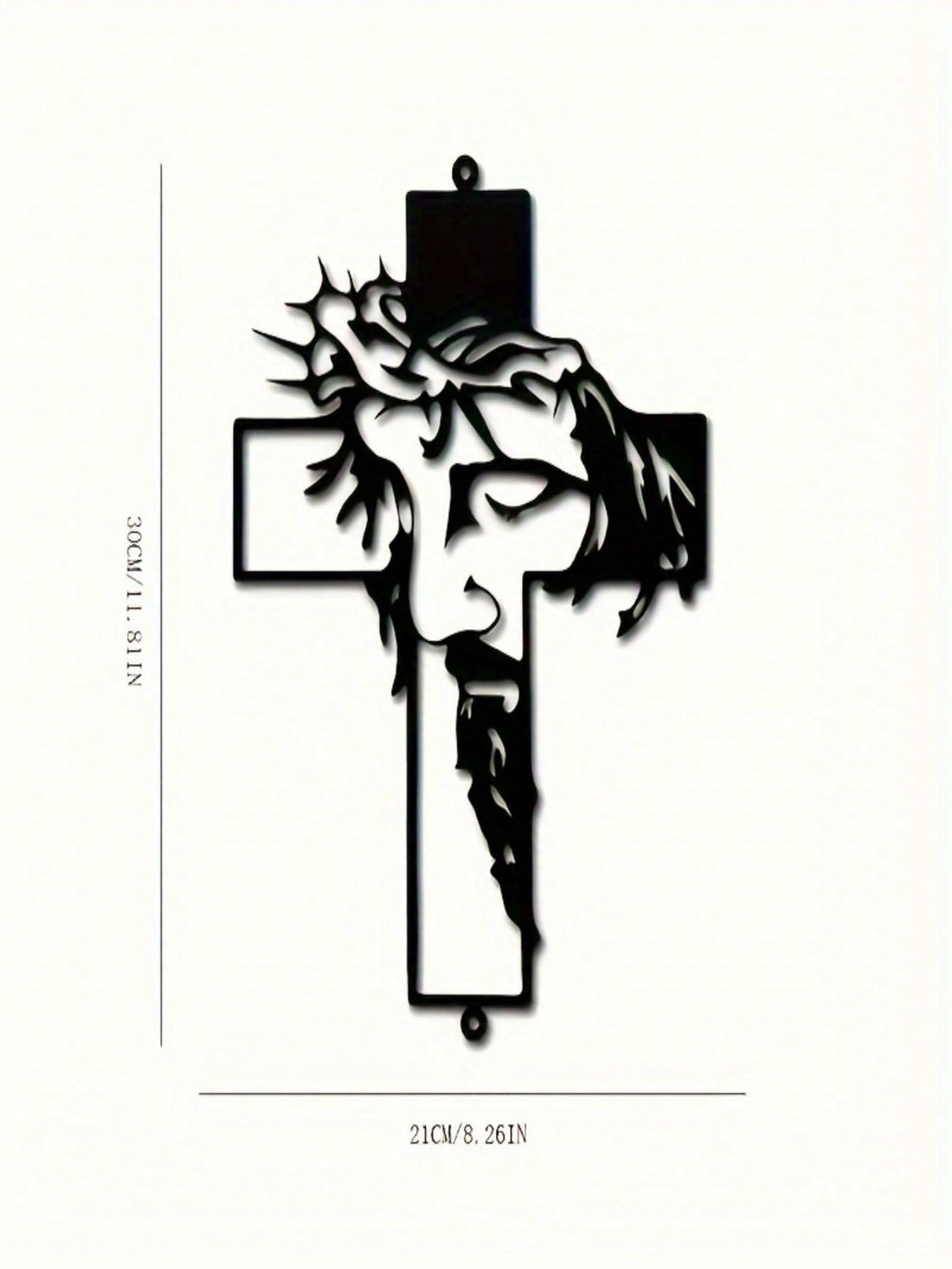Enhance your space with this stunning Divine Presence Jesus Metal Cross Wall Art Decoration. Whether placed indoors or outdoors, this Christian wall decor adds a touch of spirituality to any setting. Crafted with precision and quality materials, this metal cross is a beautiful representation of your faith.