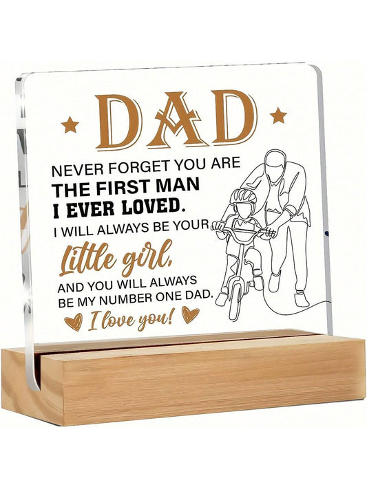 Father's Day Acrylic Desk Decoration: A Heartfelt Gift From Daughter