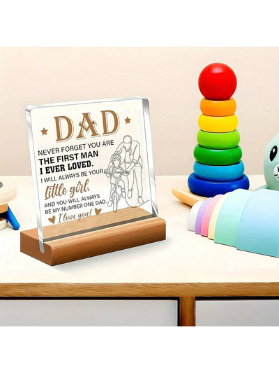 Father's Day Acrylic Desk Decoration: A Heartfelt Gift From Daughter