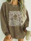 Leopard & Bull Head Print Sweatshirt: Cozy and Stylish!